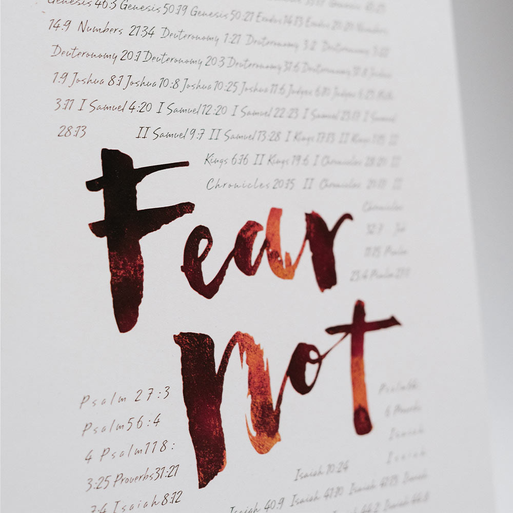 Fear Not A4 Poster