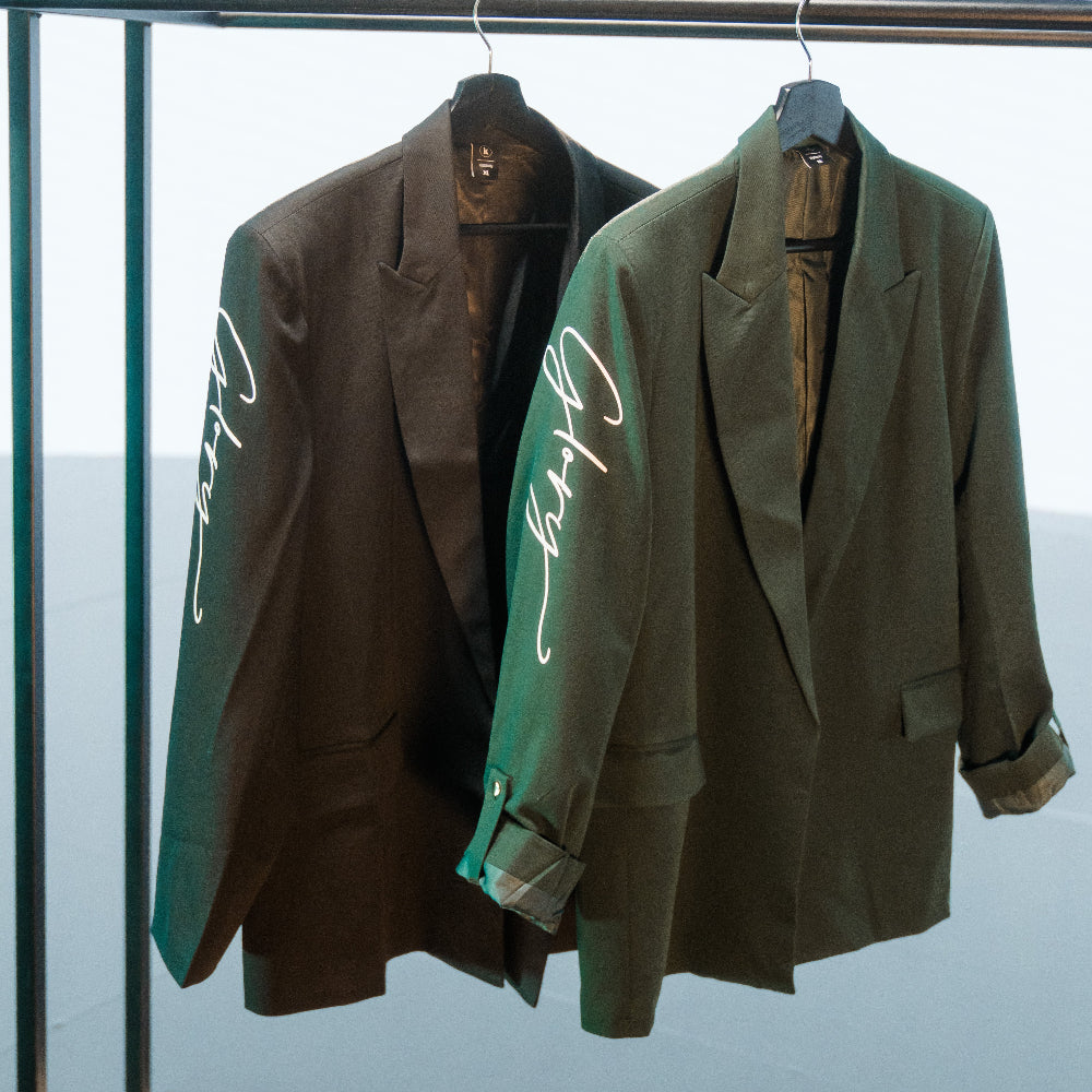 Glory Women's Blazer (Dark Green)