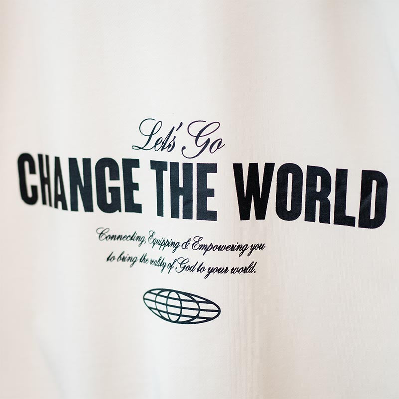 Let's Go Change The World Half-Zip Sweater