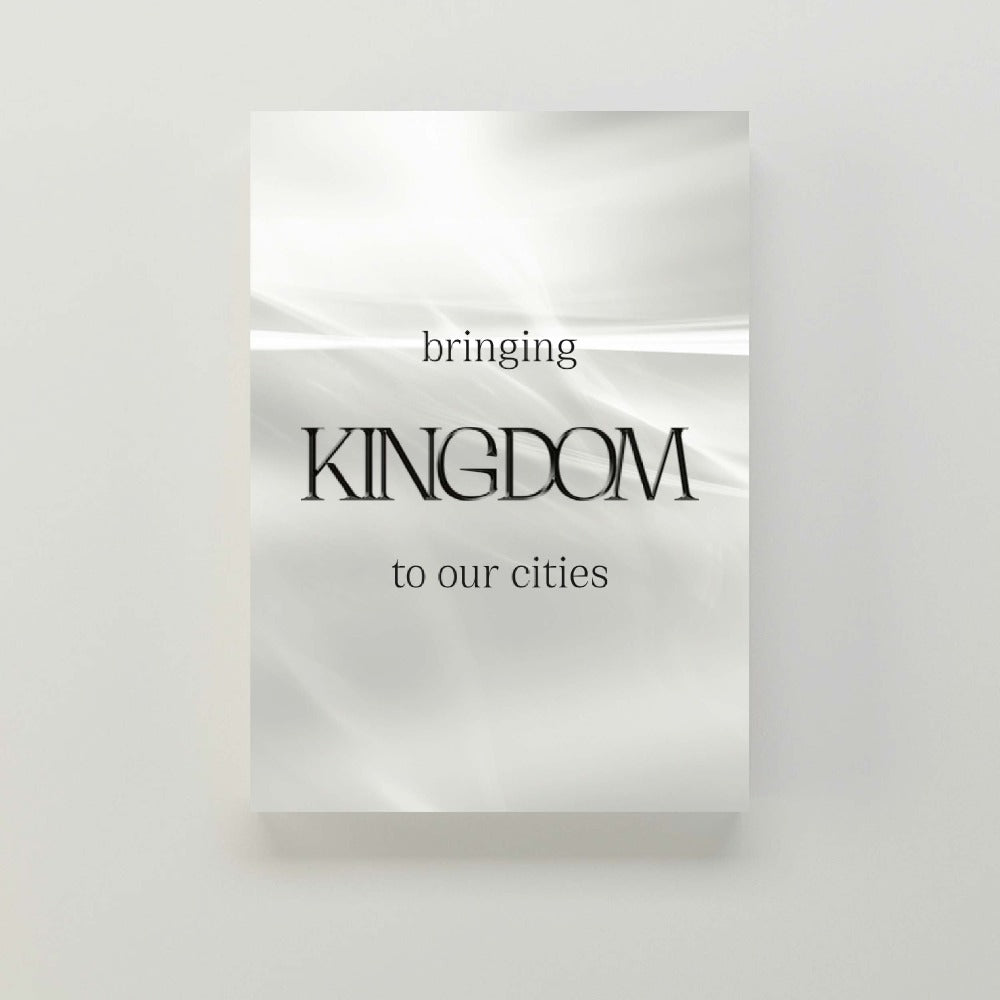 "Bringing Kingdom To Our Cities" Personalised A4 Wall Art
