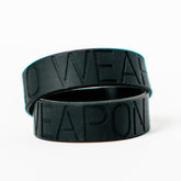 No Weapon Wristband (Black & Black)